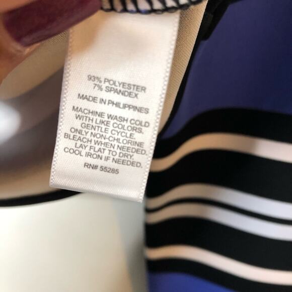 Express Long Sleeved Striped Crop Top Small - Picture 5 of 5